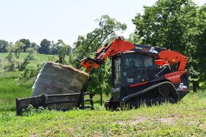 Skid Steer Bale Spear Hitch Combo