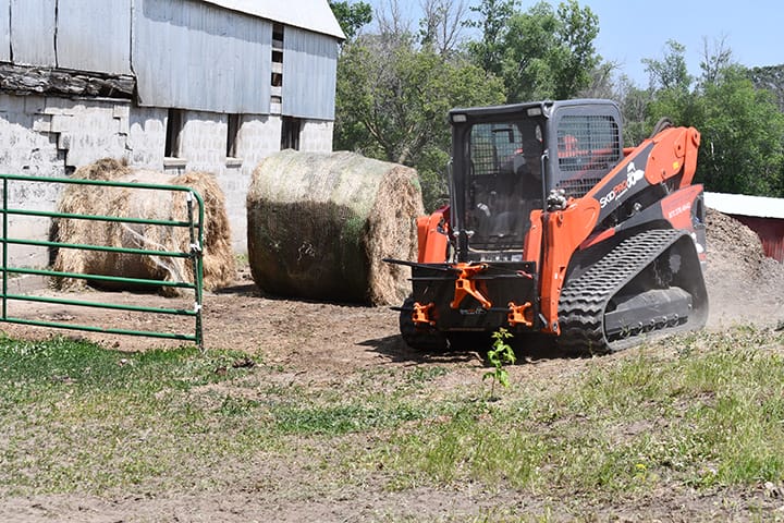 Skid Steer Bale Spear Hitch Combo