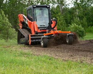 Skid Steer Soil Conditioner in Field