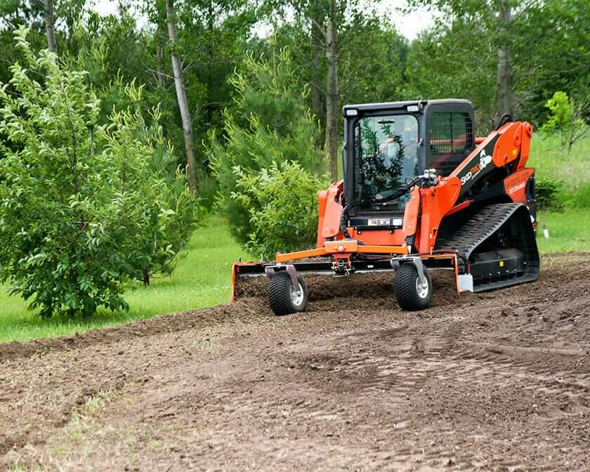 Skid Steer Soil Conditioner in Field