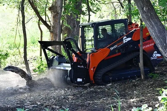 Industrial Forestry Mulcher in Field