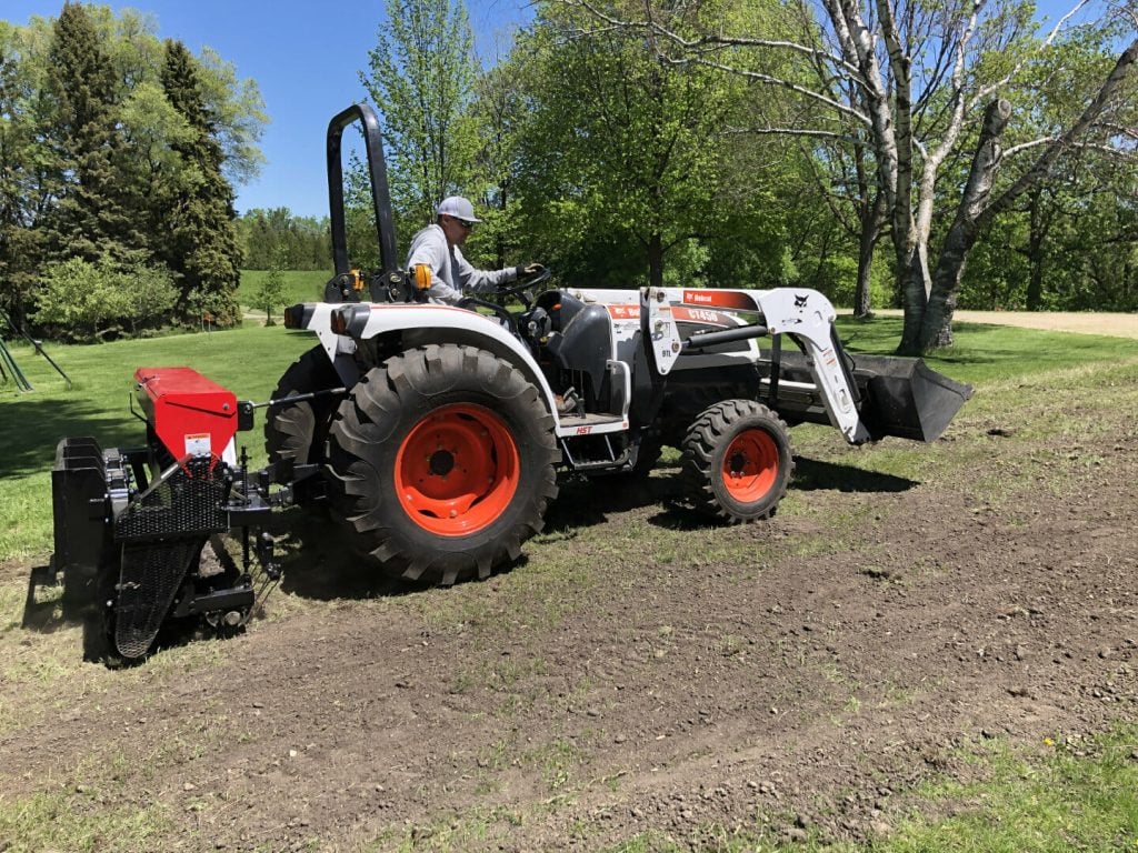 skid steer Seeder