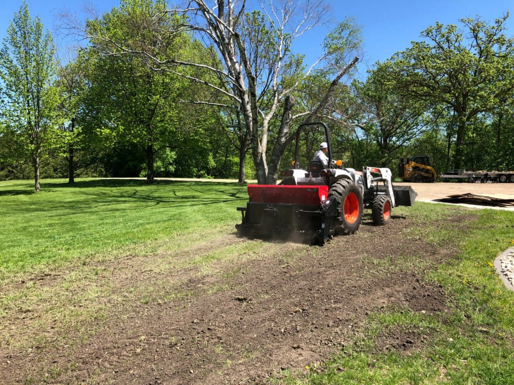 skid steer Seeder