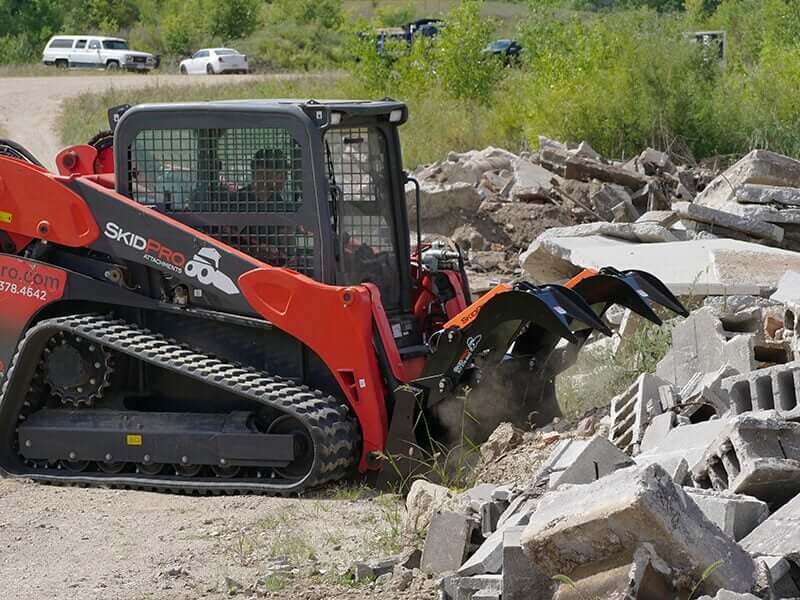 skid steer scrap grapple