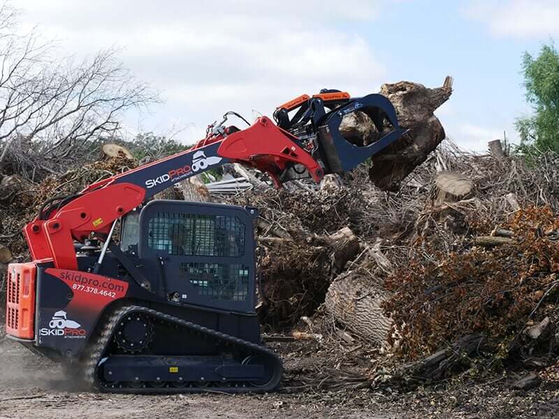 skid steer scrap grapple