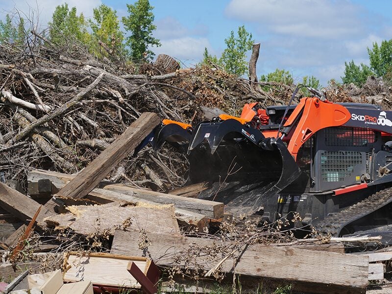 skid steer scrap grapple