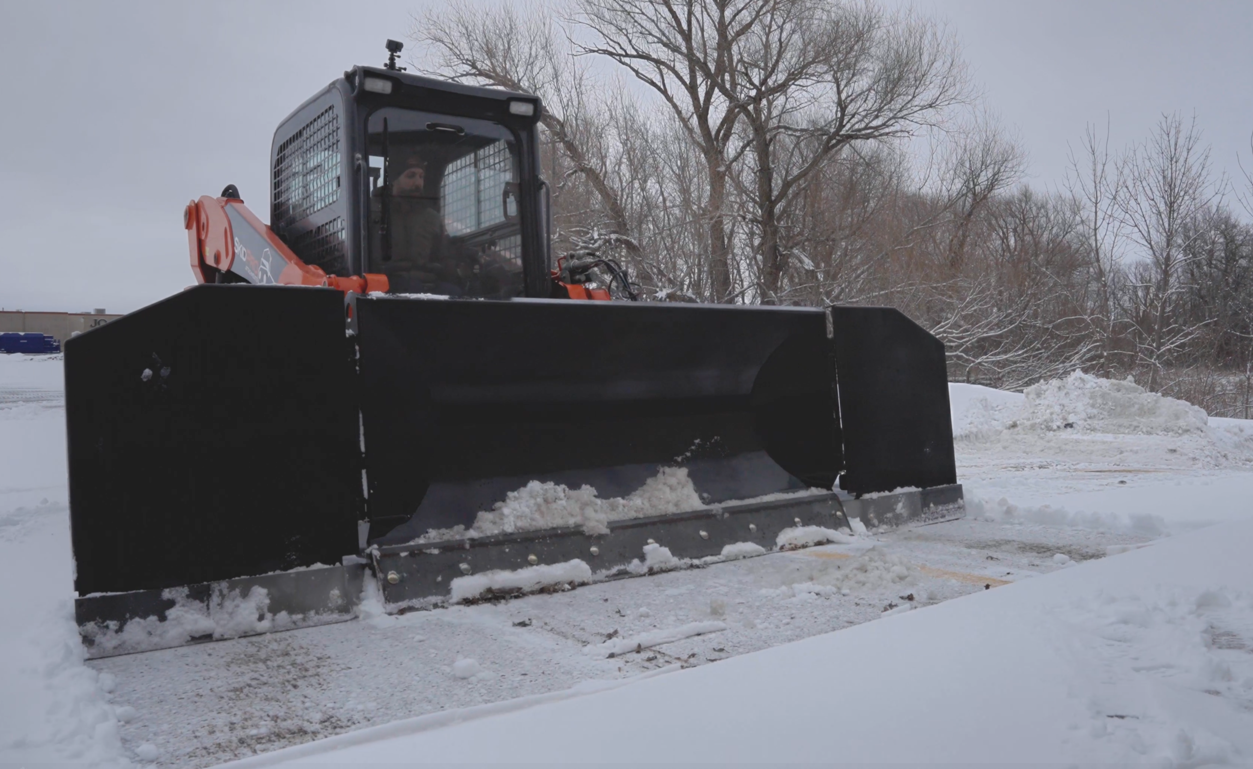 Snow blade pusher combo field 5