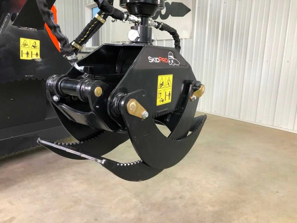 Skid Steer Log Grapple Closed