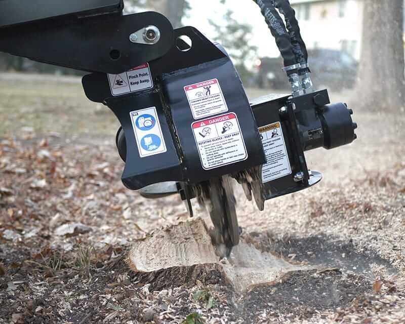 Mini Skid Stump Grinder Front