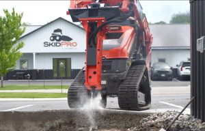 concrete breaker breaking concrete